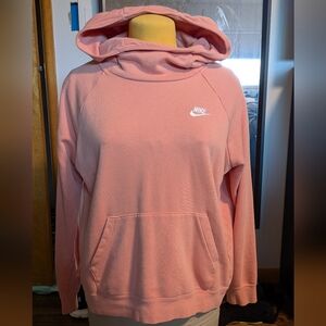 Nike Women's Coral Pink Pullover Hoodie